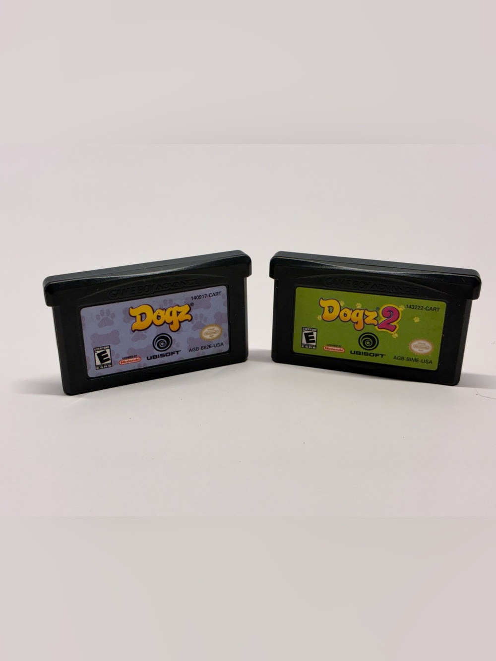 Nintendo Dogz 1 And 2 GameBoy Advance GBA Lot TESTED Loose Cartridges Only